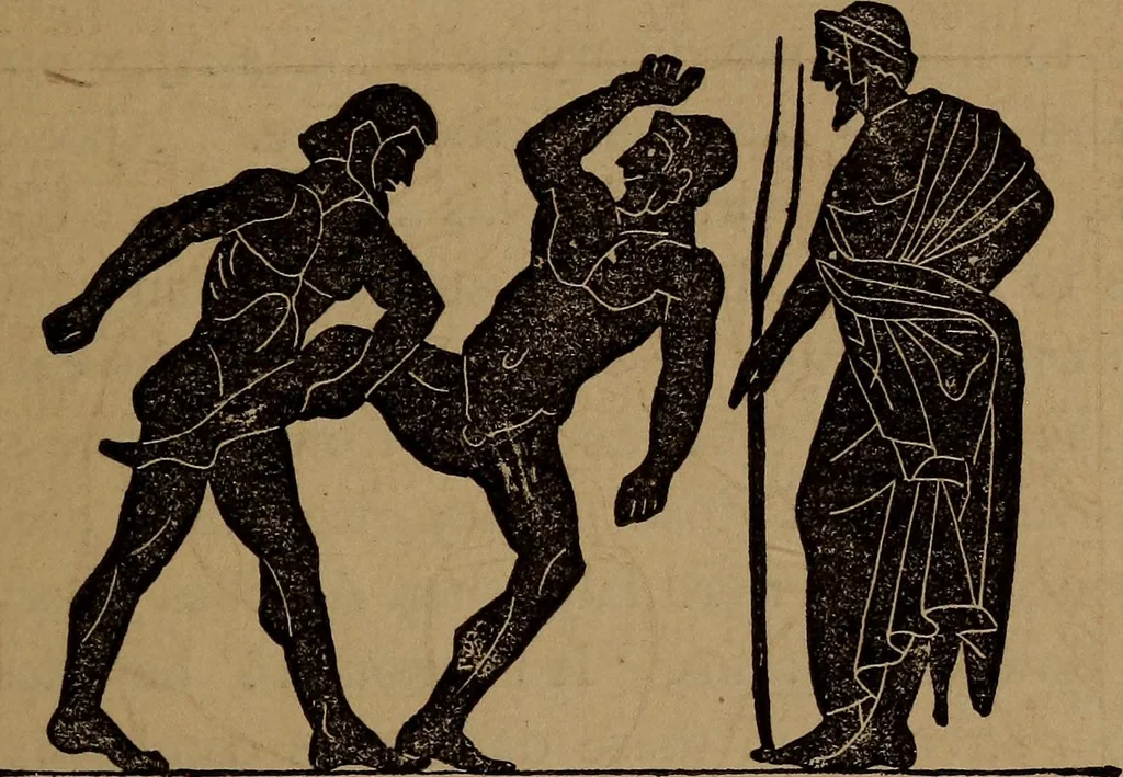 An illustration from Wonders of bodily strength and skill : in all ages and all countries, 1873, leaf 32
