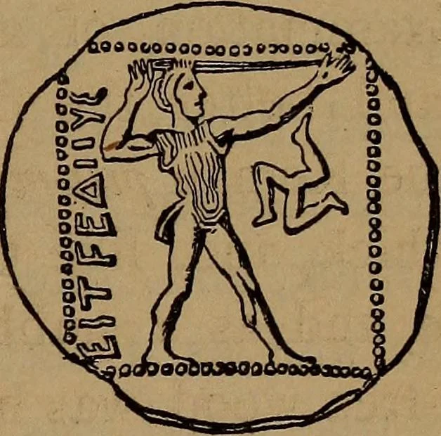 An illustration from Wonders of bodily strength and skill : in all ages and all countries, 1873, leaf 336