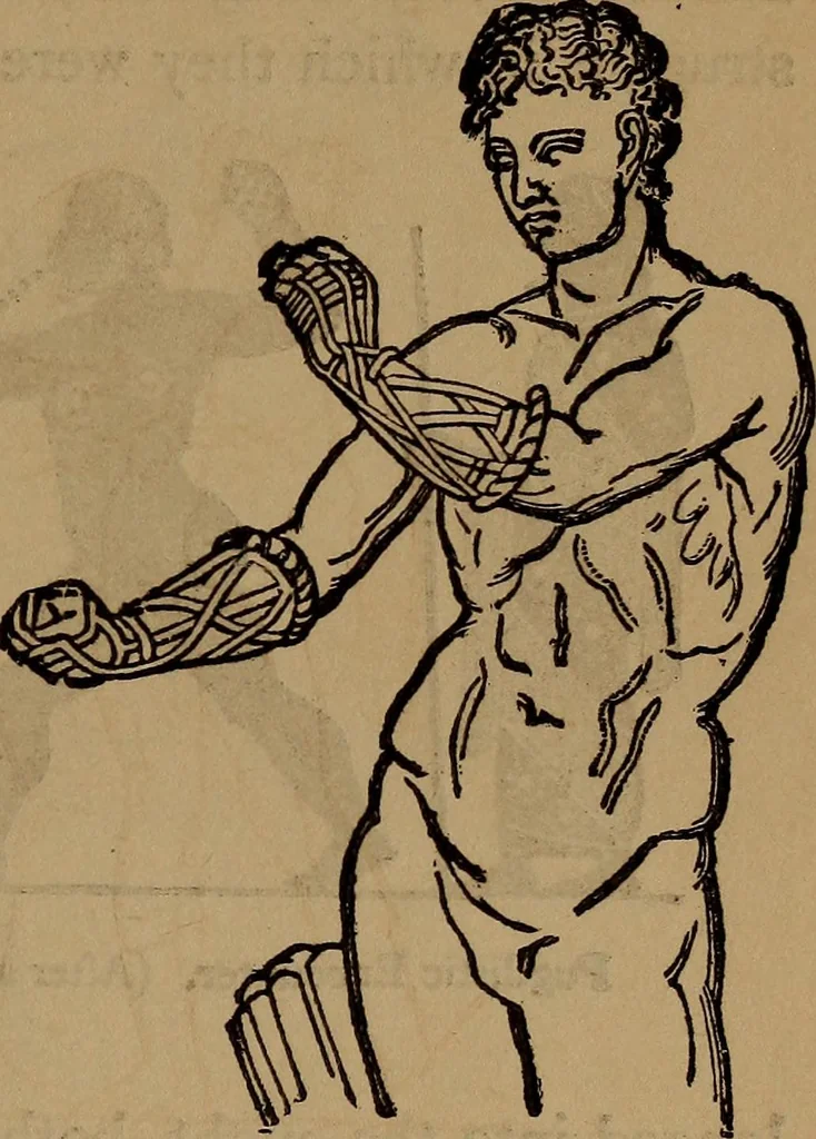An illustration from Wonders of bodily strength and skill : in all ages and all countries, 1873, leaf 46