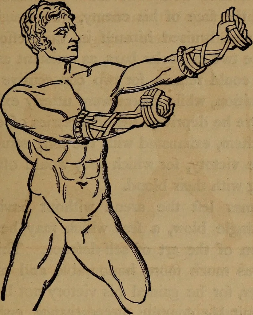 An illustration from Wonders of bodily strength and skill : in all ages and all countries, 1873, leaf 48