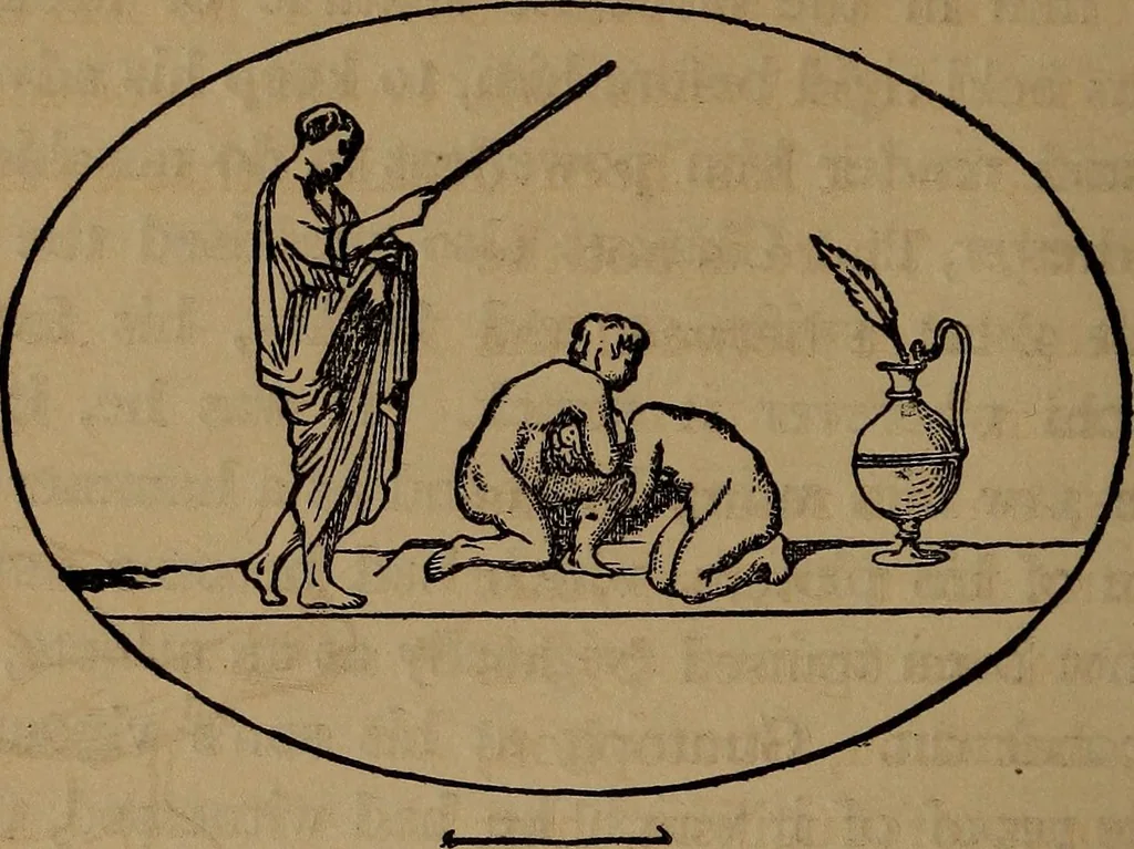 An illustration from Wonders of bodily strength and skill : in all ages and all countries, 1873, leaf 51