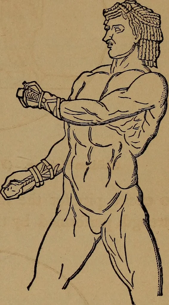 An illustration from Wonders of bodily strength and skill : in all ages and all countries, 1873, leaf 52