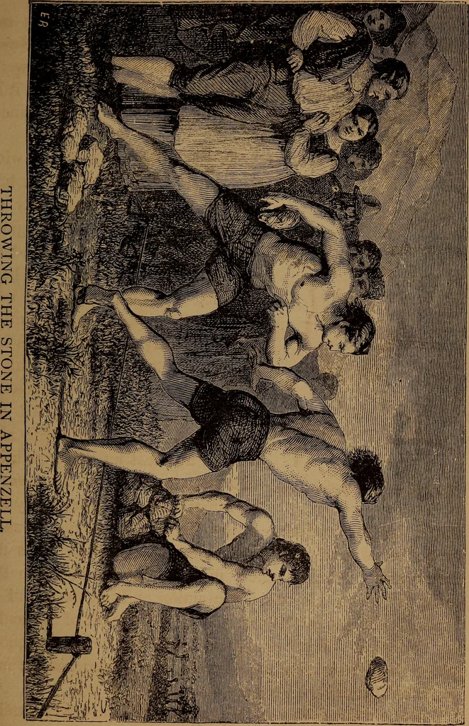 An illustration from Wonders of bodily strength and skill : in all ages and all countries, 1873, leaf 58