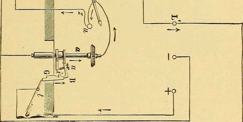 An illustration from Wonders of electricity, 1872, leaf 148