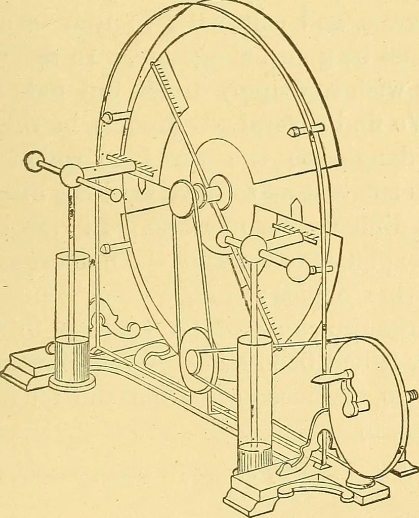 An illustration from Wonders of electricity, 1872, leaf 206