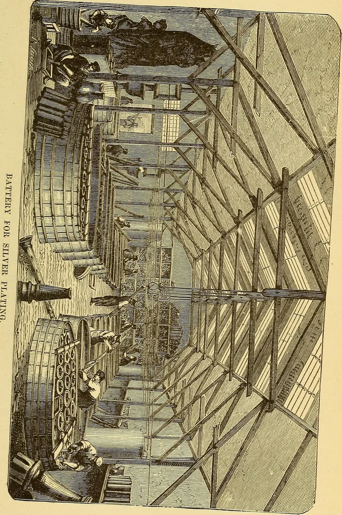 An illustration from Wonders of electricity, 1872, leaf 322