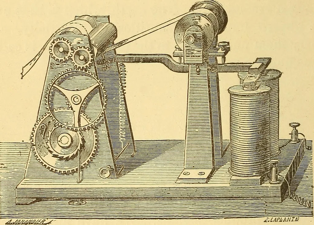 An illustration from Wonders of electricity, 1872, leaf 53