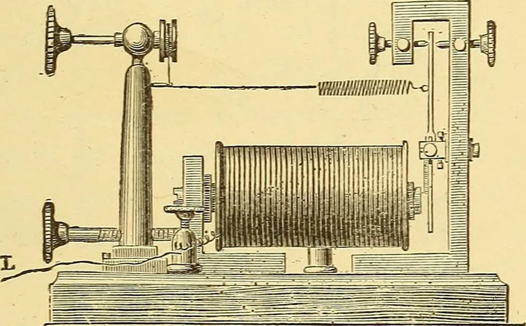 An illustration from Wonders of electricity, 1872, leaf 62
