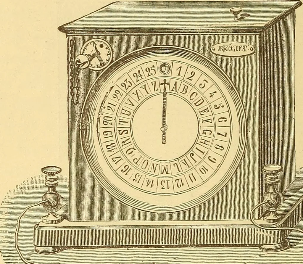 An illustration from Wonders of electricity, 1872, leaf 93