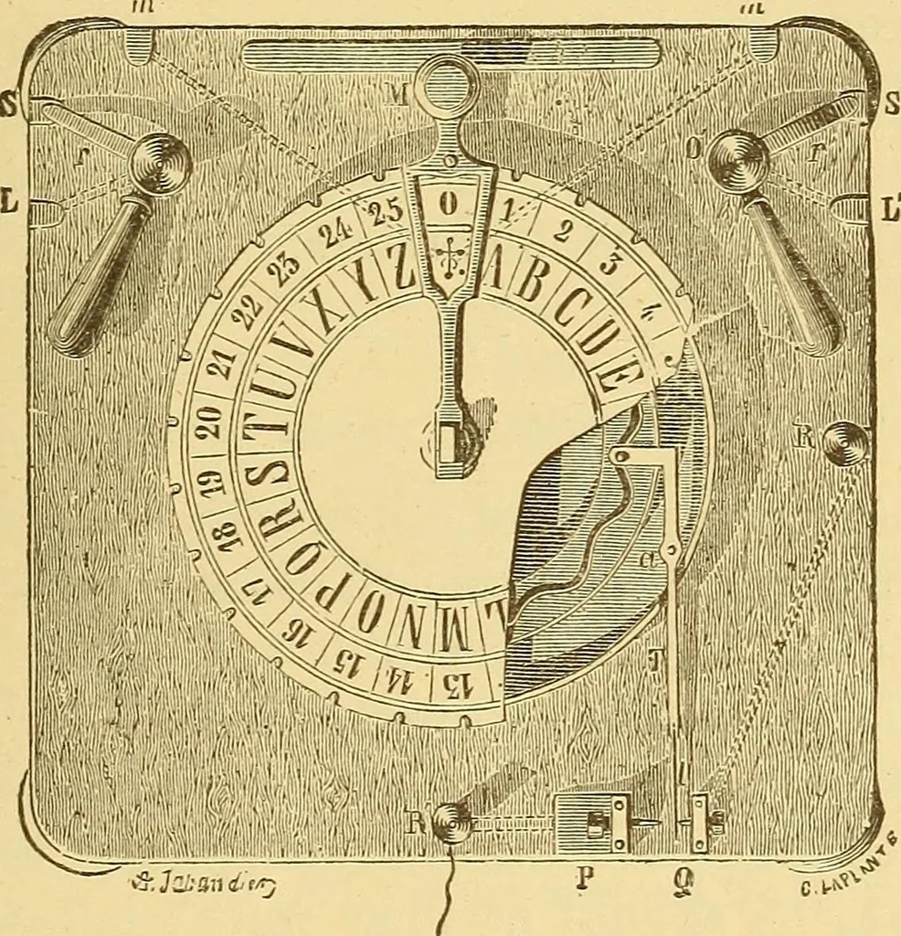 An illustration from Wonders of electricity, 1872, leaf 96