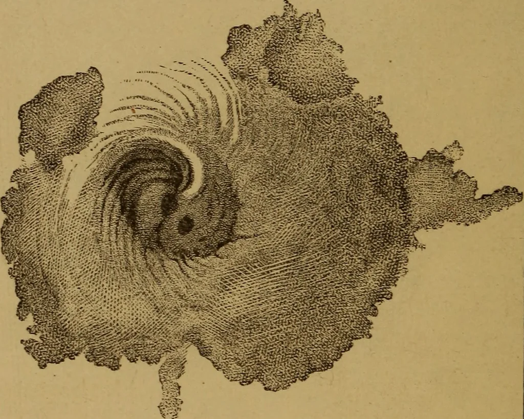 An illustration from The wonders of the heavens, 1871, leaf 157