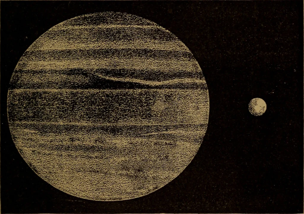 An illustration from The wonders of the heavens, 1871, leaf 186