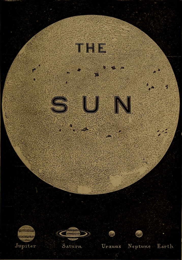 An illustration from The wonders of the heavens, 1871, leaf 322