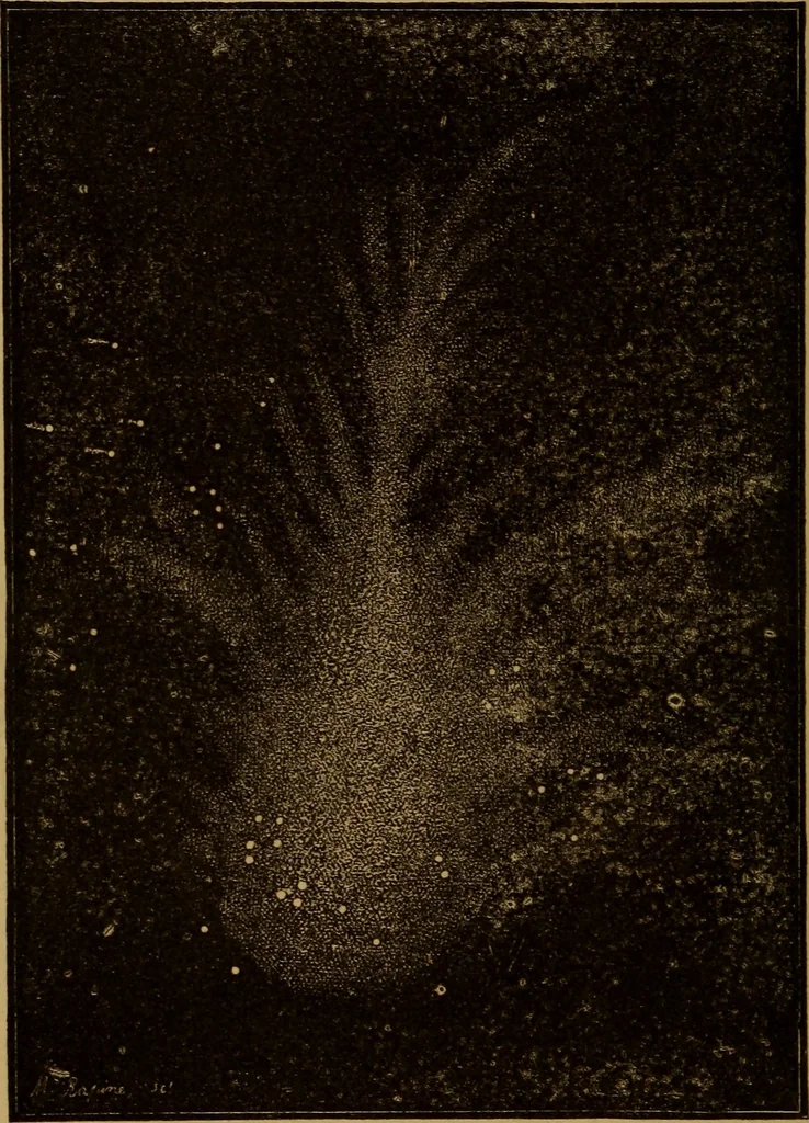 An illustration from The wonders of the heavens, 1871, leaf 41