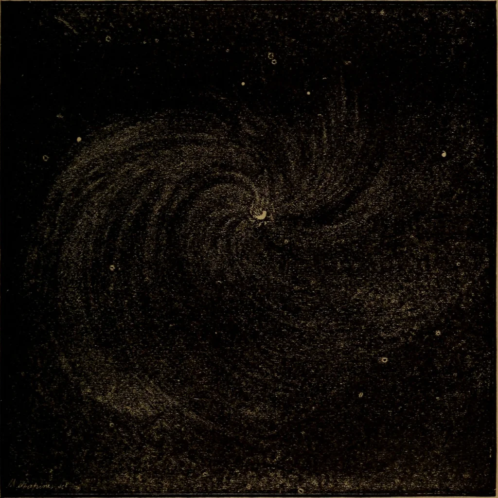 An illustration from The wonders of the heavens, 1871, leaf 50