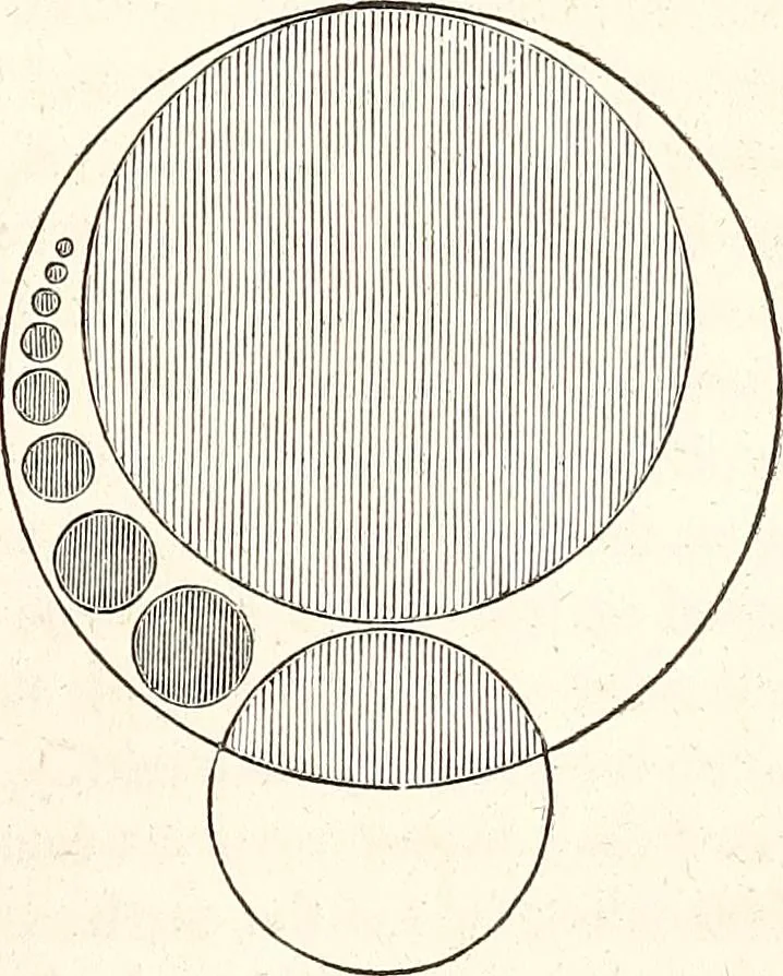 An illustration from The wonders of the heavens, being a popular view of astronomy, including a full illustration of the mechanism of the heavens; embracing the sun, moon, and stars, with descriptions of the planets, comets, fixed stars, double stars, the constellations, the galaxy, or milky-way, the zodiacal light, aurora borealis, or norhtern lights, meteors, clouds, falling stars, aërolites, &c, 1837, leaf 224