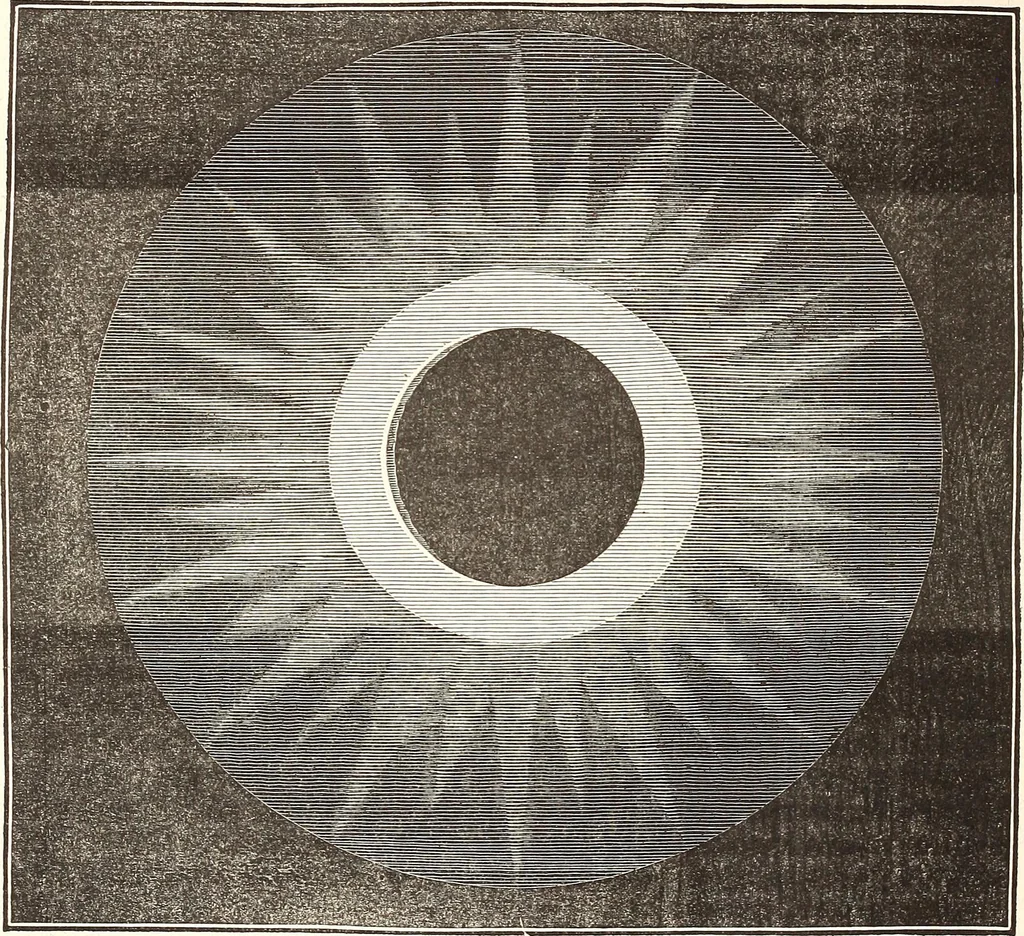 An illustration from The wonders of the heavens, being a popular view of astronomy, including a full illustration of the mechanism of the heavens; embracing the sun, moon, and stars, with descriptions of the planets, comets, fixed stars, double stars, the constellations, the galaxy, or milky-way, the zodiacal light, aurora borealis, or norhtern lights, meteors, clouds, falling stars, aërolites, &c, 1837, leaf 283