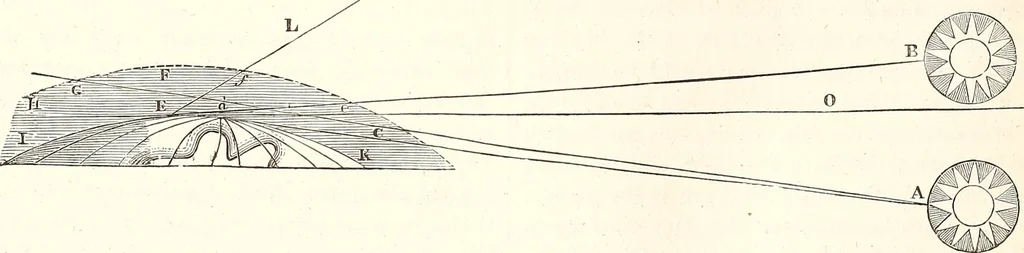 An illustration from The wonders of the heavens, being a popular view of astronomy, including a full illustration of the mechanism of the heavens; embracing the sun, moon, and stars, with descriptions of the planets, comets, fixed stars, double stars, the constellations, the galaxy, or milky-way, the zodiacal light, aurora borealis, or norhtern lights, meteors, clouds, falling stars, aërolites, &c, 1837, leaf 339