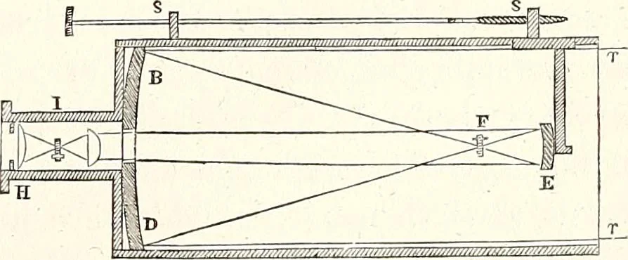 An illustration from The wonders of the heavens, being a popular view of astronomy, including a full illustration of the mechanism of the heavens; embracing the sun, moon, and stars, with descriptions of the planets, comets, fixed stars, double stars, the constellations, the galaxy, or milky-way, the zodiacal light, aurora borealis, or norhtern lights, meteors, clouds, falling stars, aërolites, &c, 1837, leaf 352