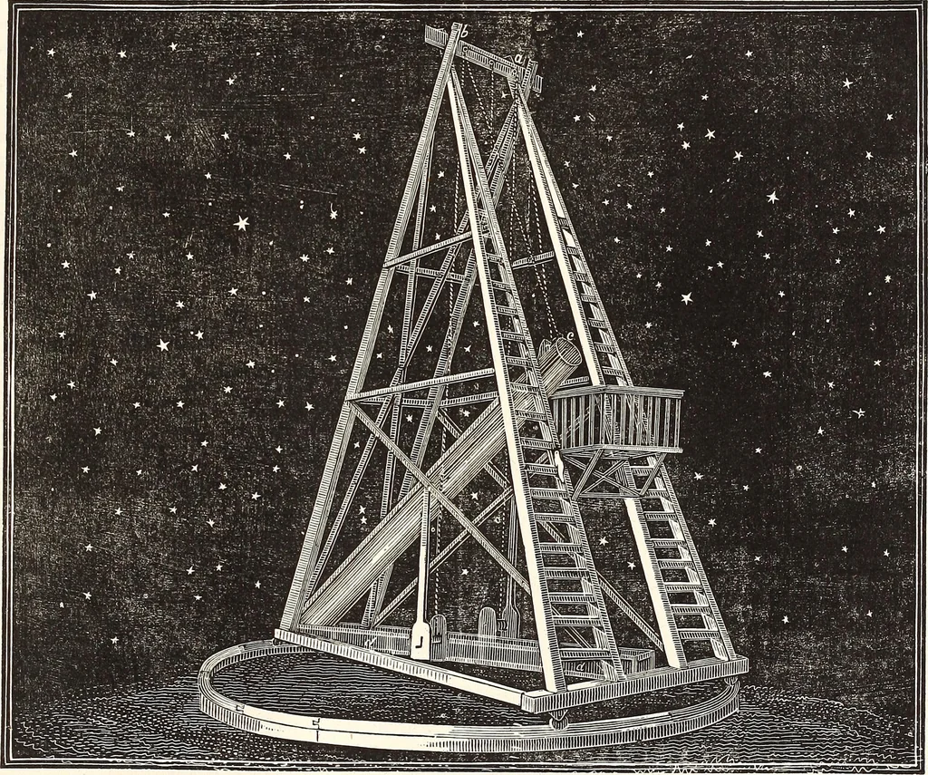 An illustration from The wonders of the heavens, being a popular view of astronomy, including a full illustration of the mechanism of the heavens; embracing the sun, moon, and stars, with descriptions of the planets, comets, fixed stars, double stars, the constellations, the galaxy, or milky-way, the zodiacal light, aurora borealis, or norhtern lights, meteors, clouds, falling stars, aërolites, &c, 1837, leaf 356