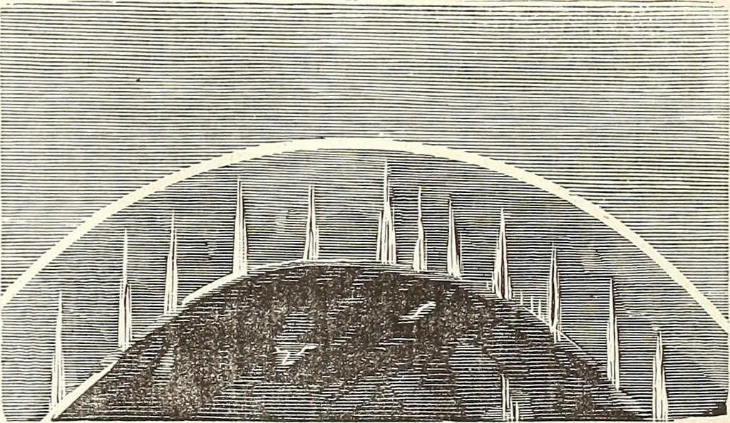 An illustration from The wonders of the heavens, being a popular view of astronomy, including a full illustration of the mechanism of the heavens; embracing the sun, moon, and stars, with descriptions of the planets, comets, fixed stars, double stars, the constellations, the galaxy, or milky-way, the zodiacal light, aurora borealis, or norhtern lights, meteors, clouds, falling stars, aërolites, &c, 1837, leaf 375