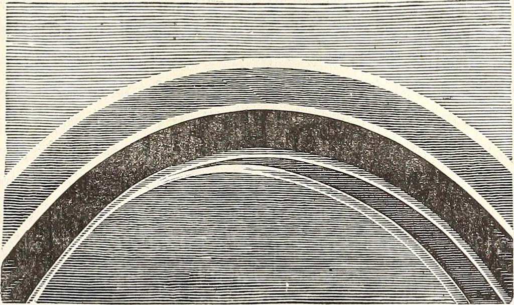 An illustration from The wonders of the heavens, being a popular view of astronomy, including a full illustration of the mechanism of the heavens; embracing the sun, moon, and stars, with descriptions of the planets, comets, fixed stars, double stars, the constellations, the galaxy, or milky-way, the zodiacal light, aurora borealis, or norhtern lights, meteors, clouds, falling stars, aërolites, &c, 1837, leaf 376