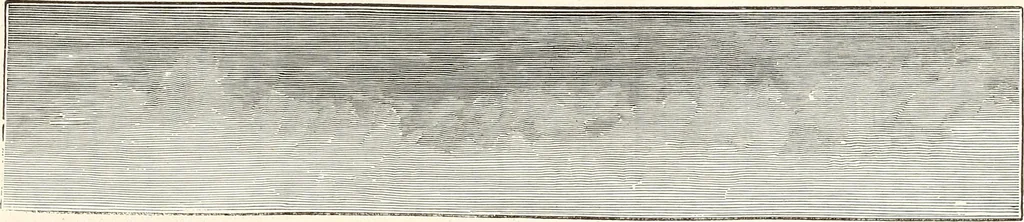 An illustration from The wonders of the heavens, being a popular view of astronomy, including a full illustration of the mechanism of the heavens; embracing the sun, moon, and stars, with descriptions of the planets, comets, fixed stars, double stars, the constellations, the galaxy, or milky-way, the zodiacal light, aurora borealis, or norhtern lights, meteors, clouds, falling stars, aërolites, &c, 1837, leaf 392