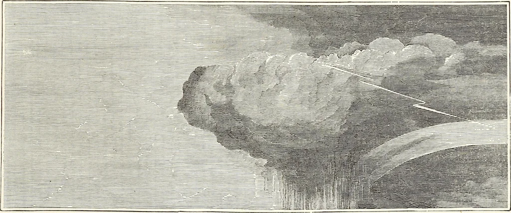 An illustration from The wonders of the heavens, being a popular view of astronomy, including a full illustration of the mechanism of the heavens; embracing the sun, moon, and stars, with descriptions of the planets, comets, fixed stars, double stars, the constellations, the galaxy, or milky-way, the zodiacal light, aurora borealis, or norhtern lights, meteors, clouds, falling stars, aërolites, &c, 1837, leaf 396