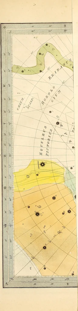 An illustration from The wonders of the heavens, being a popular view of astronomy, including a full illustration of the mechanism of the heavens; embracing the sun, moon, and stars, with descriptions of the planets, comets, fixed stars, double stars, the constellations, the galaxy, or milky-way, the zodiacal light, aurora borealis, or norhtern lights, meteors, clouds, falling stars, aërolites, &c, 1837, leaf 52