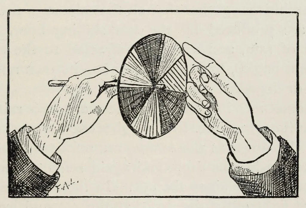An illustration from Wonders of light and of colour, 1890, leaf 99