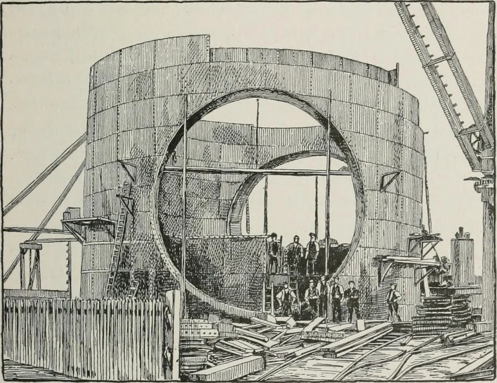 An illustration from The wonders of modern mechanism. A résumé of recent progress in mechanical, physical, and engineering science, 1896, leaf 48