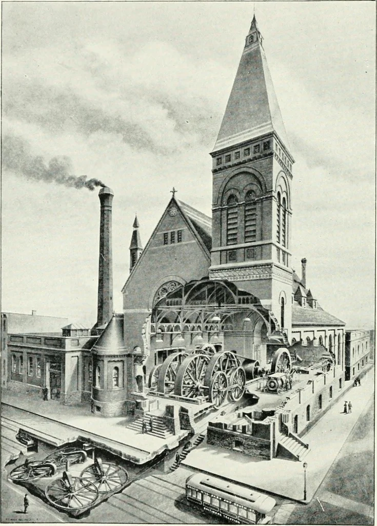 An illustration from The wonders of modern mechanism. A résumé of recent progress in mechanical, physical, and engineering science, 1896, leaf 9