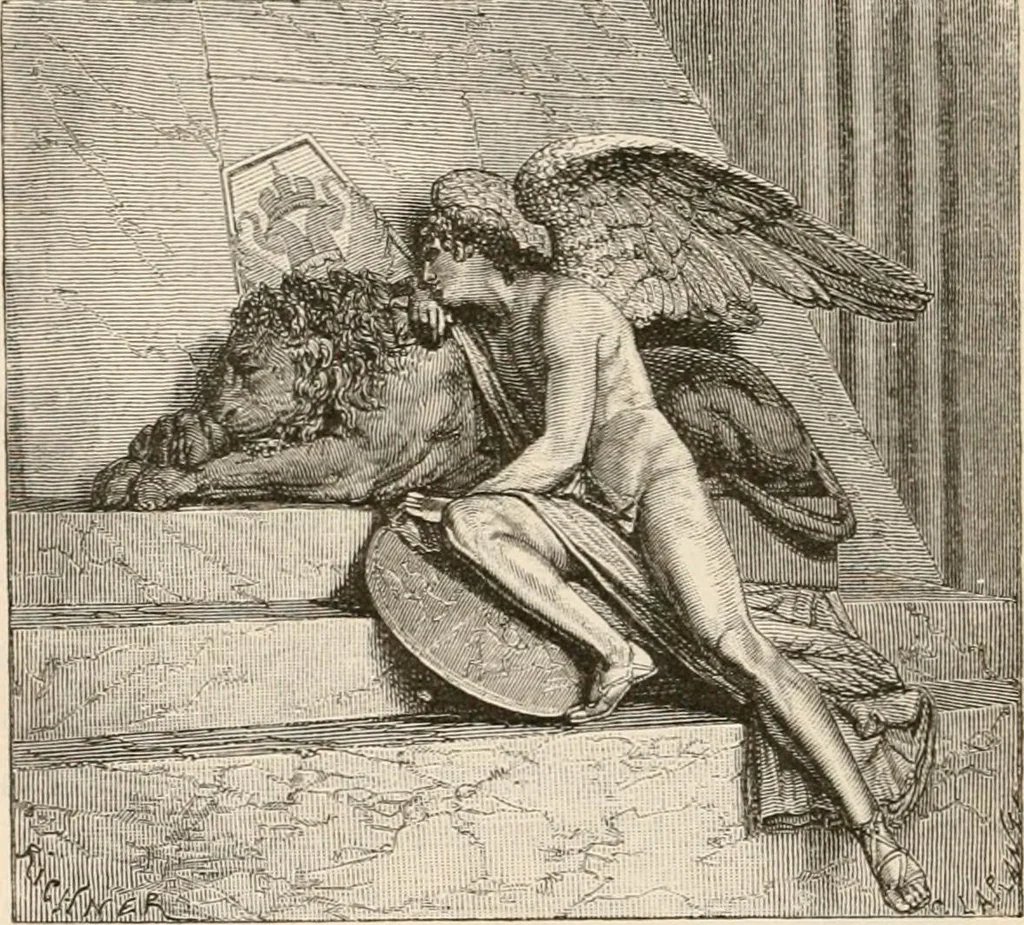 An illustration from Wonders of sculpture, 1873, leaf 261
