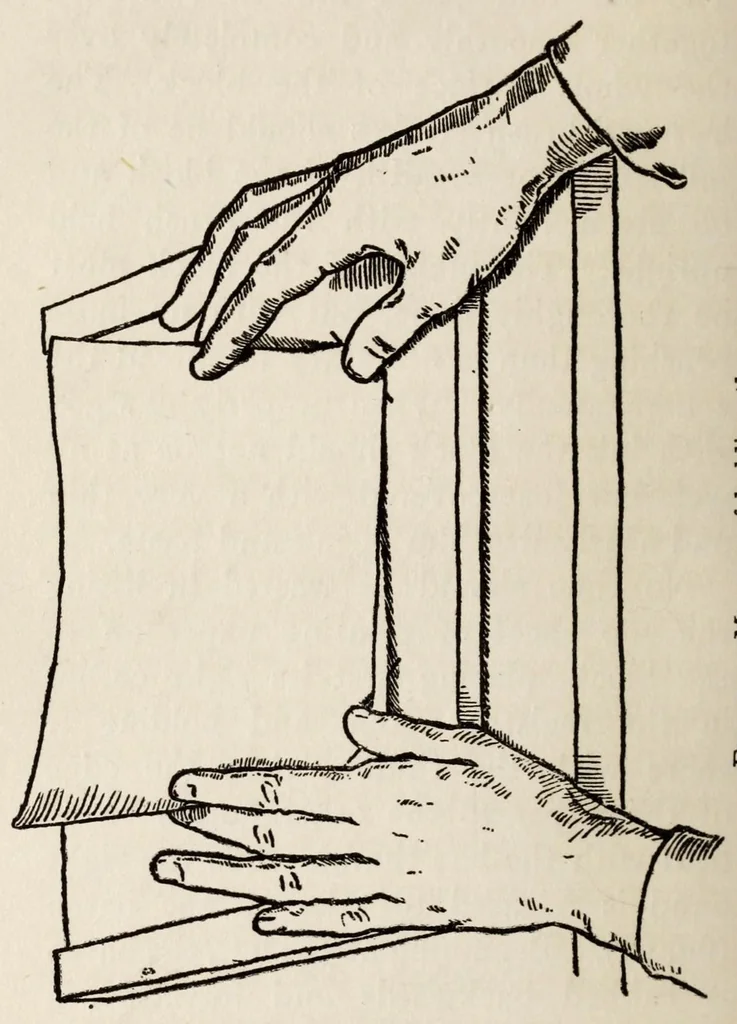 An illustration from Wood-block printing : a description of the craft of woodcutting & colourprinting based on the Japanese practice, 1916, leaf 118