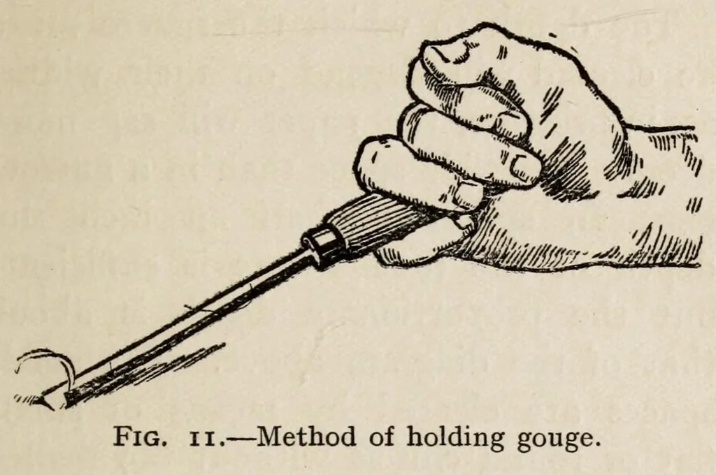 An illustration from Wood-block printing : a description of the craft of woodcutting & colourprinting based on the Japanese practice, 1916, leaf 81