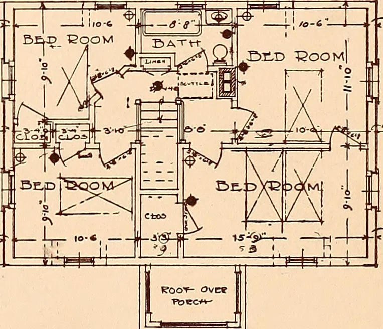 An illustration from Woodbourne : a description of single and semi-detached houses offered at this attractive site by the Boston Dwelling House Company, 1913, leaf 11