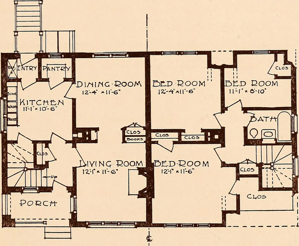 An illustration from Woodbourne : a description of single and semi-detached houses offered at this attractive site by the Boston Dwelling House Company, 1913, leaf 26