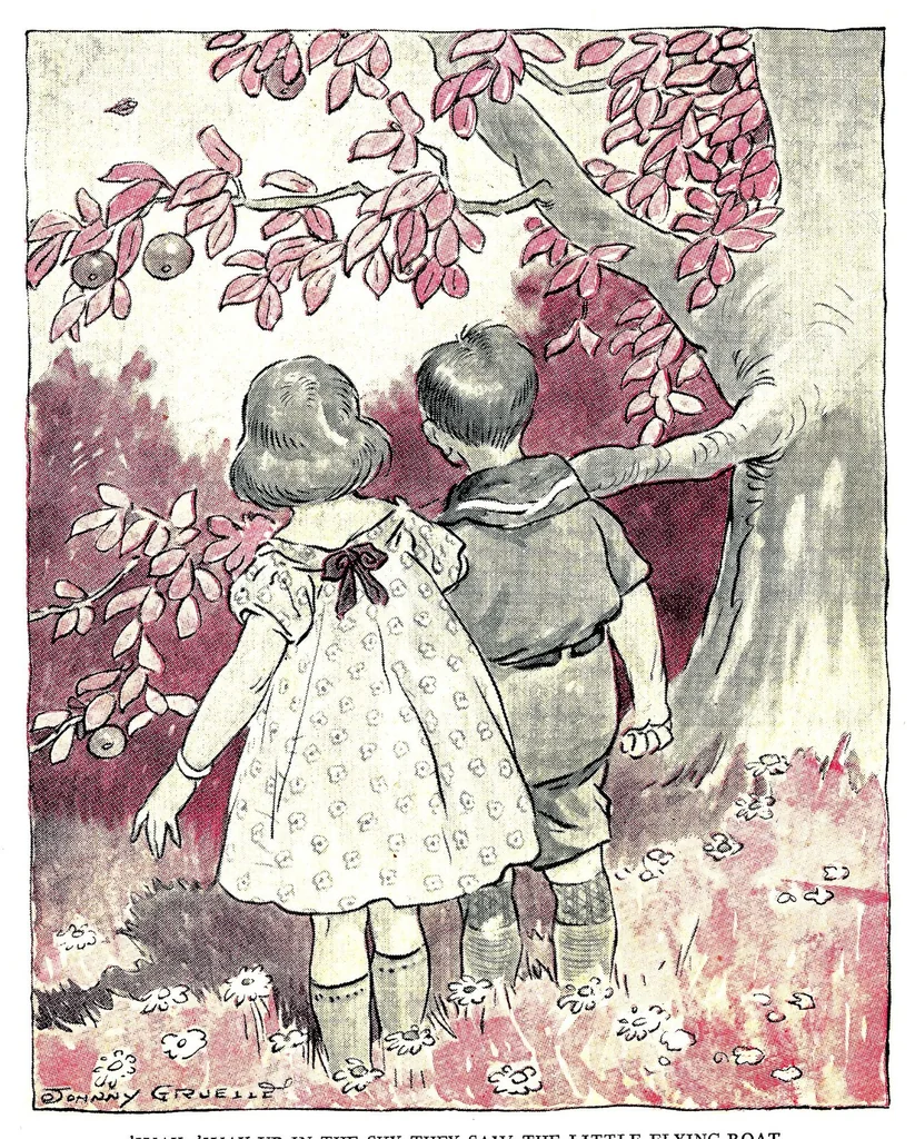 An illustration from Johnny Gruelle Books & Comics, 1911, leaf 14