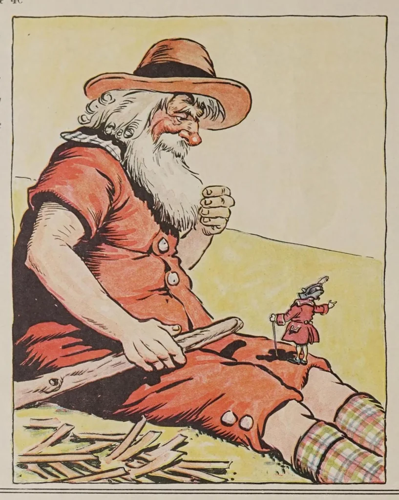 An illustration from Johnny Gruelle Books & Comics, 1911, leaf 16