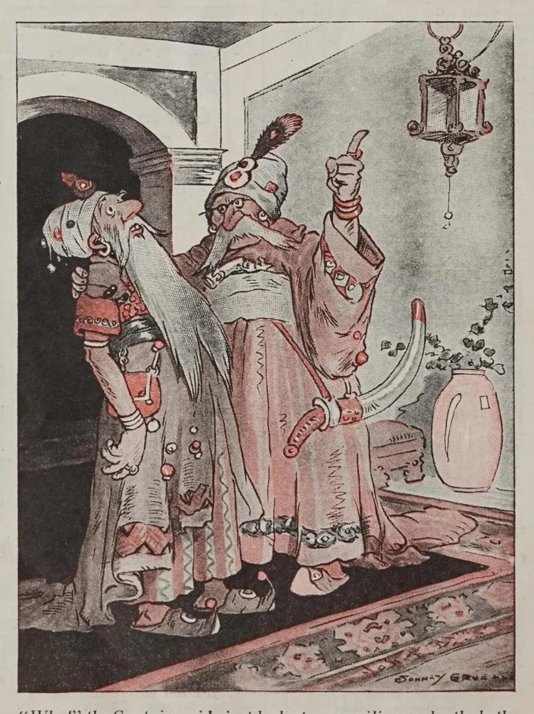 An illustration from Johnny Gruelle Books & Comics, 1911, leaf 21