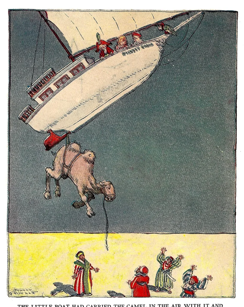 An illustration from Johnny Gruelle Books & Comics, 1911, leaf 4