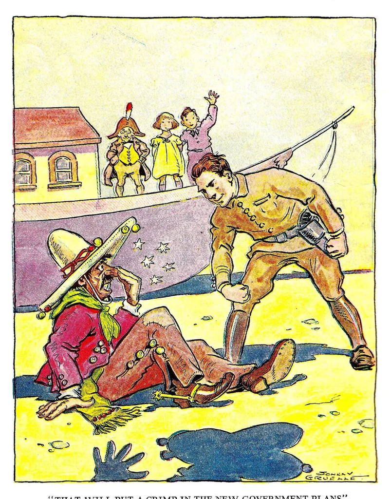 An illustration from Johnny Gruelle Books & Comics, 1911, leaf 9