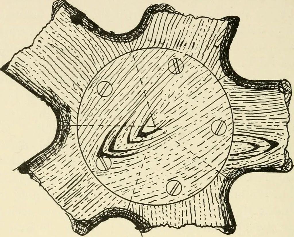 An illustration from Wood pattern-making; the fundamental principles and elementary practice of the art, 1906, leaf 115