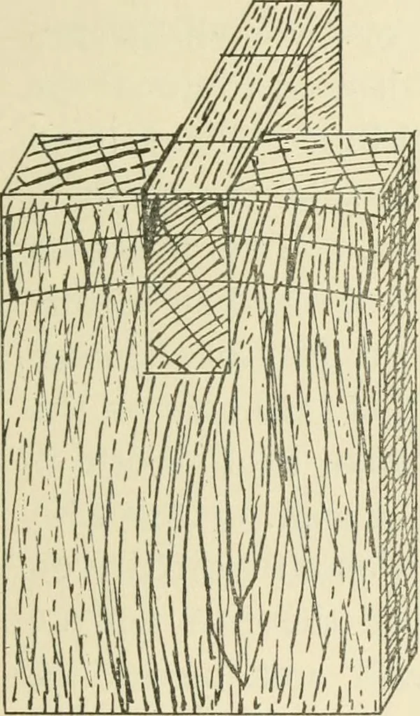 An illustration from Wood pattern-making; the fundamental principles and elementary practice of the art, 1906, leaf 128