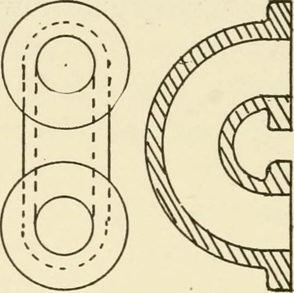 An illustration from Wood pattern-making; the fundamental principles and elementary practice of the art, 1906, leaf 141