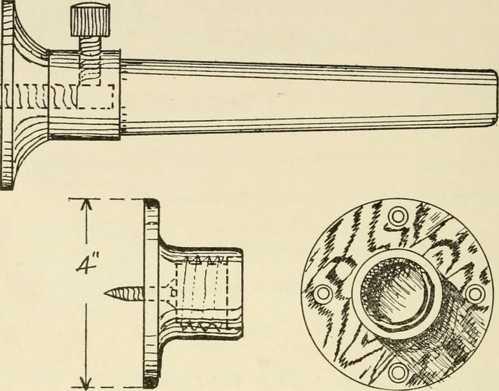 An illustration from Wood pattern-making; the fundamental principles and elementary practice of the art, 1906, leaf 217
