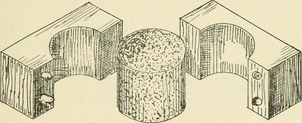 An illustration from Wood pattern-making; the fundamental principles and elementary practice of the art, 1906, leaf 54