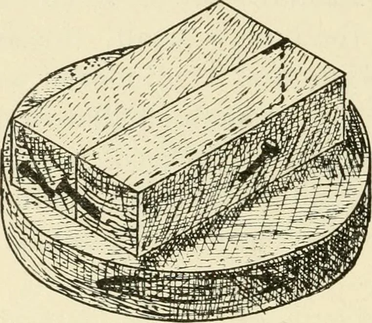 An illustration from Wood pattern-making; the fundamental principles and elementary practice of the art, 1906, leaf 91