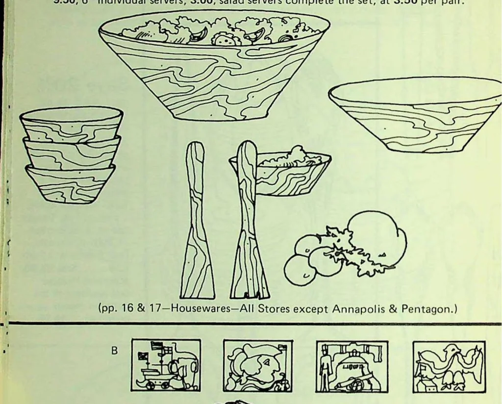 An illustration from Woodward & Lothrop - Housewares 1974, 1974, leaf 15