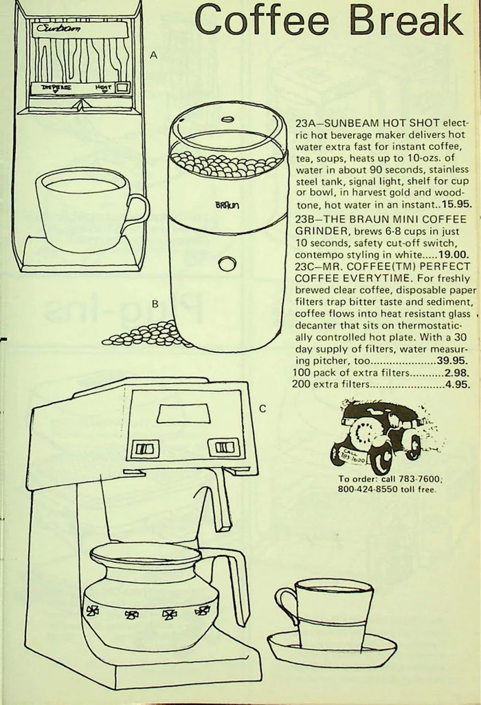 An illustration from Woodward & Lothrop - Housewares 1974, 1974, leaf 22